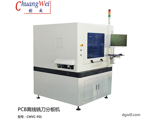 Inline-PCB-Router-Maschine CNC Spindel Druckplatte 0,5 mm Dicke