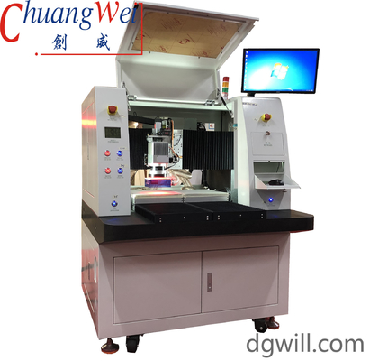 15W Laser-PCB-Abschlagmaschine Doppeltisch Festkörper-UV-Laser-Maschine Offline