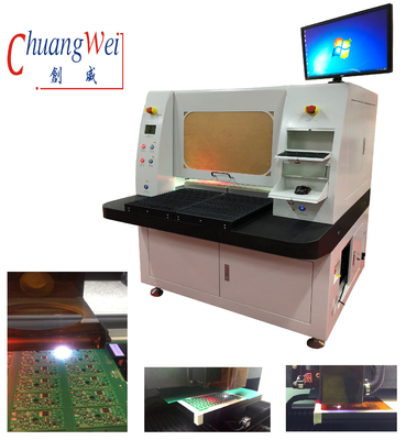 15W Laser-PCB-Abschlagmaschine Doppeltisch Festkörper-UV-Laser-Maschine Offline