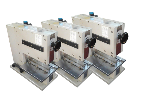 Lineare PCB-V-Schneidmaschine mit massivem Eisenrahmen für 50 mm hohe Komponenten