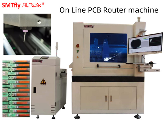 60000RPM PCB-Router-Maschine 0,5-3,5 mm Dicke CNC-Druckschaltplatte Inline