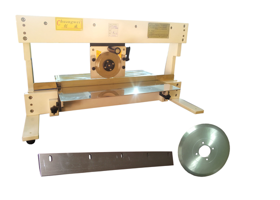 CWV-1M-PCB-Abschlagmaschine mit verstellbarer linearer und kreisförmiger Klinge