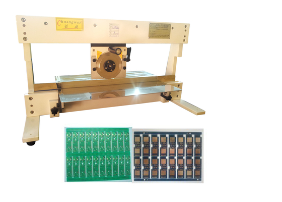 Entblenden mit einer manuellen V-Schneidmaschine CWV-1M vereinfacht