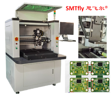 PCB-Router-Maschine mit zweiseitigem Schiebeträger und automatischem Trennwerkzeug