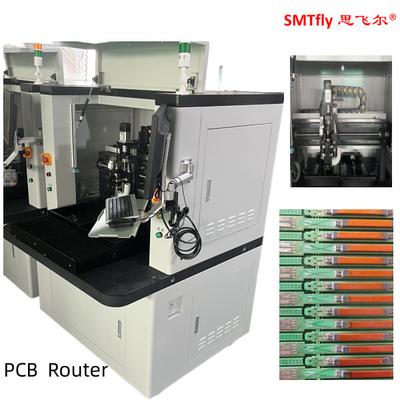 PCB-Router-Maschine mit zweiseitigem Schiebeträger und automatischem Trennwerkzeug