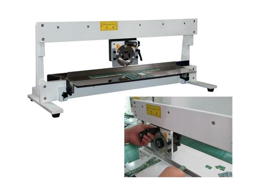 PCB-Trennmaschine mit verstellbarer Abstand für verschiedene Rillentiefe