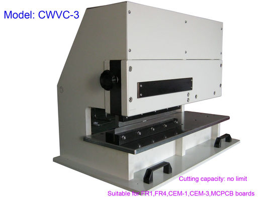 Pneumatisch gefahrene Trennzeichen-Maschine PWB-FR4, motorisierte Maschine CWVC-3 PWBs Depaneling
